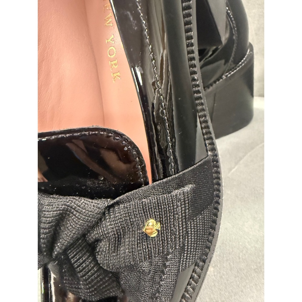 Kate Spade New York Leandra Heeled Loafers - Black Patent Leather, Size 6.5B - Picture 4 of 6